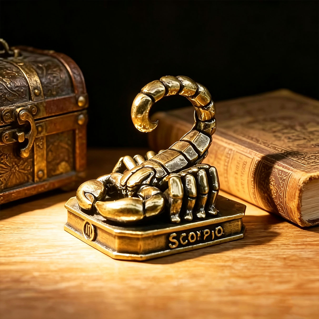 Vintage Collectible Figures - Handmade Brass Zodiac Ornaments - vintage