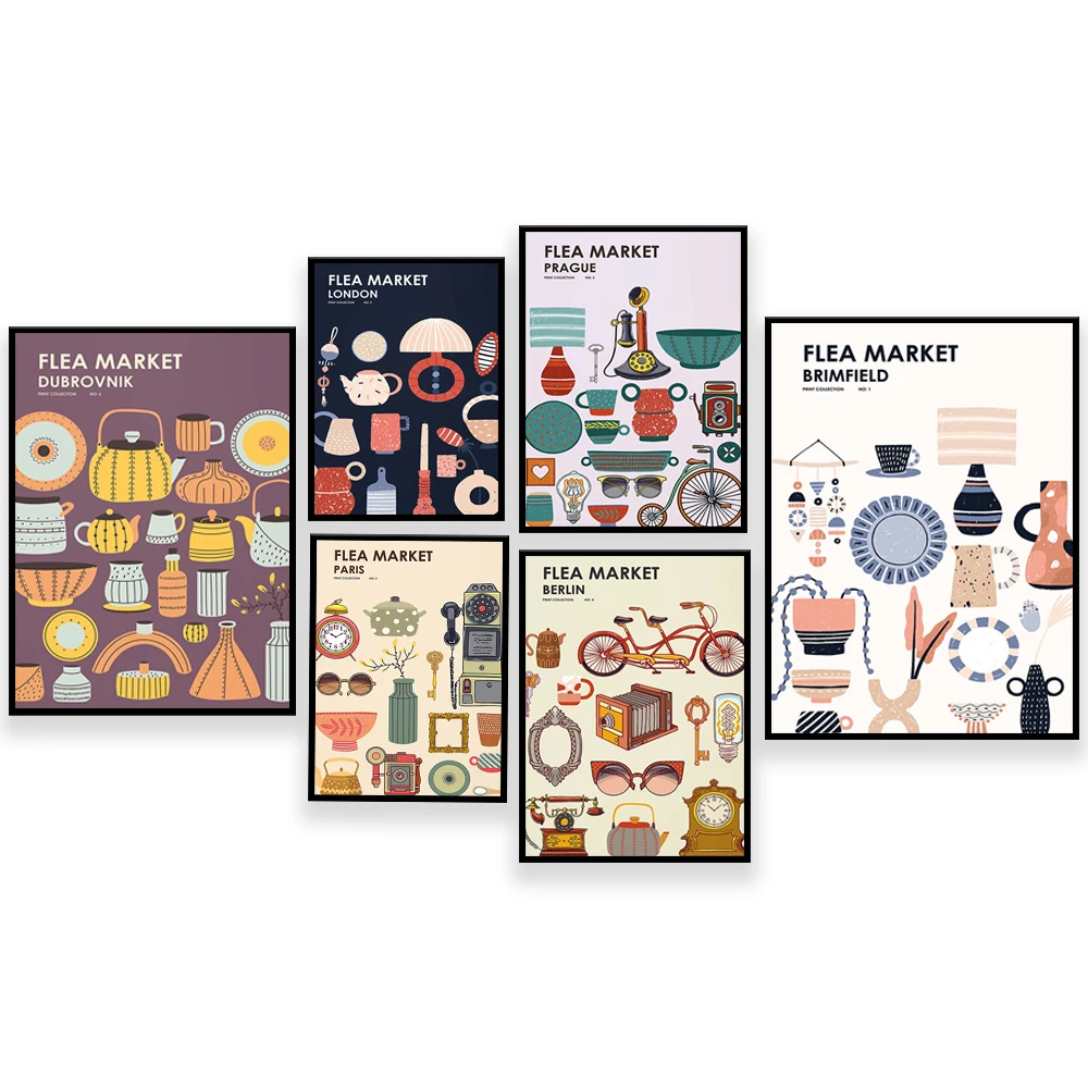 Flea Market Print Collection V - Vintage And Collectible Fair recension och pris