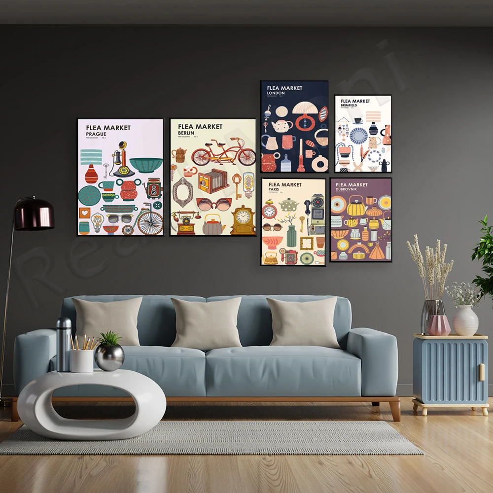 Flea Market Print Collection V - Vintage And Collectible Fair recension och pris