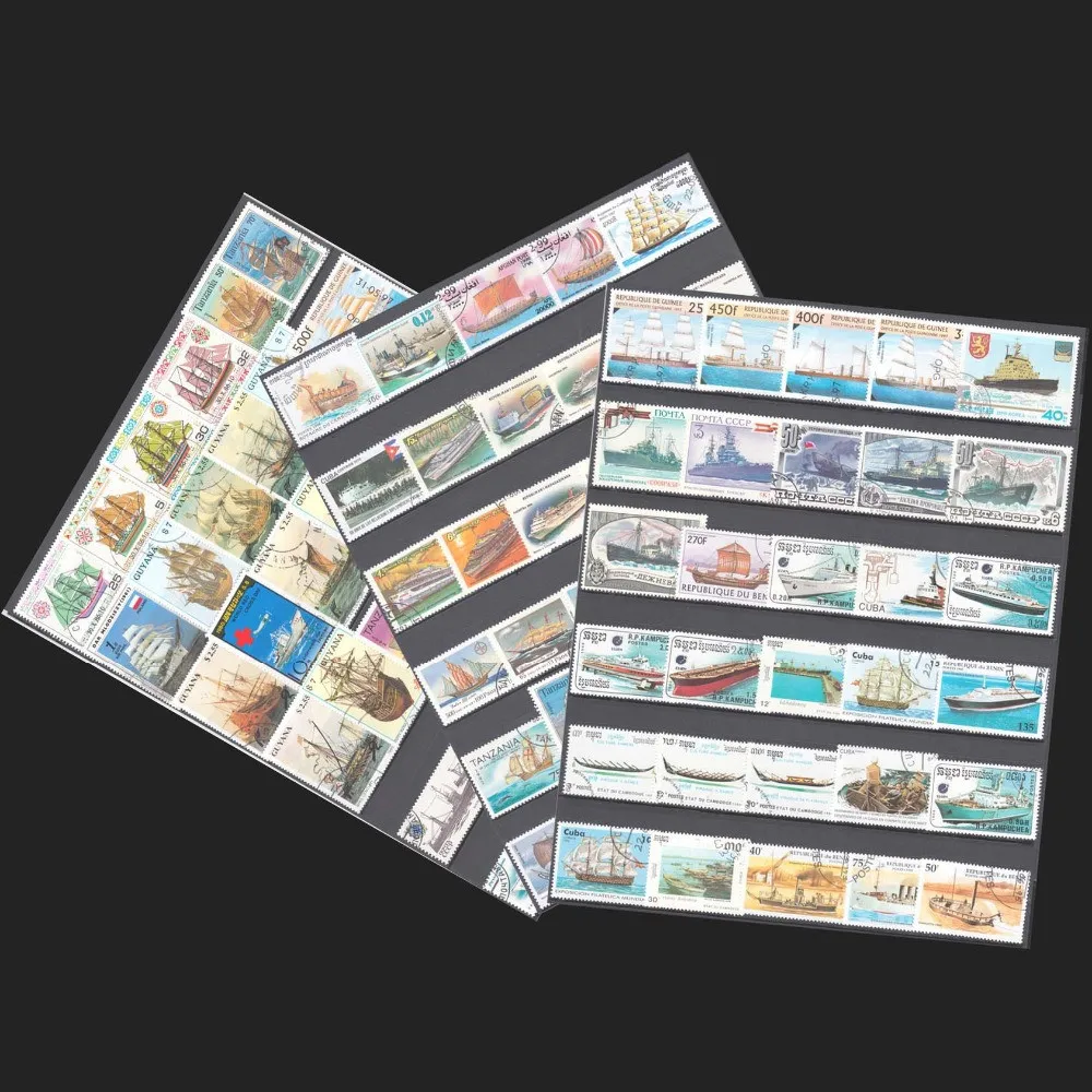 100 Special Stamps of Ships an - Collectible Vintage Postage Stamps recension och pris