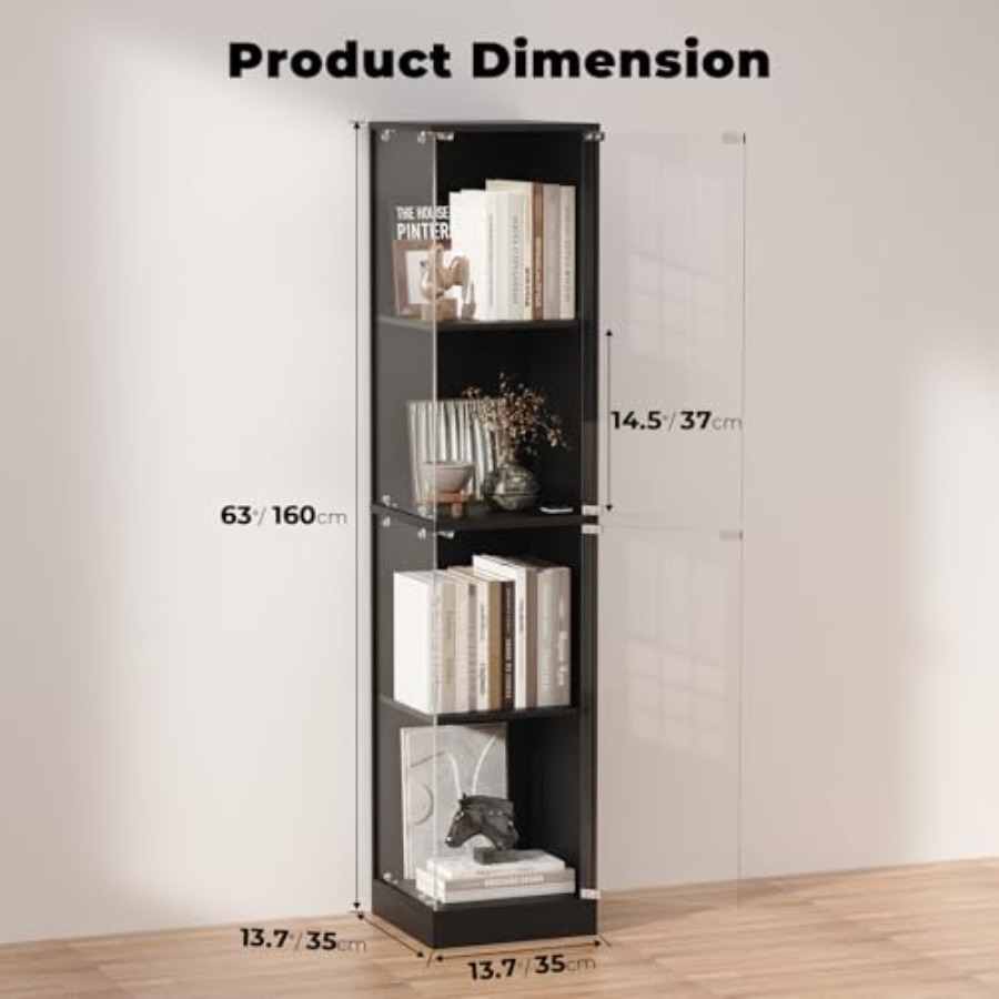 Corner display cabinet with gl - Collectible & Vintage Dolls For Halloween recension och pris