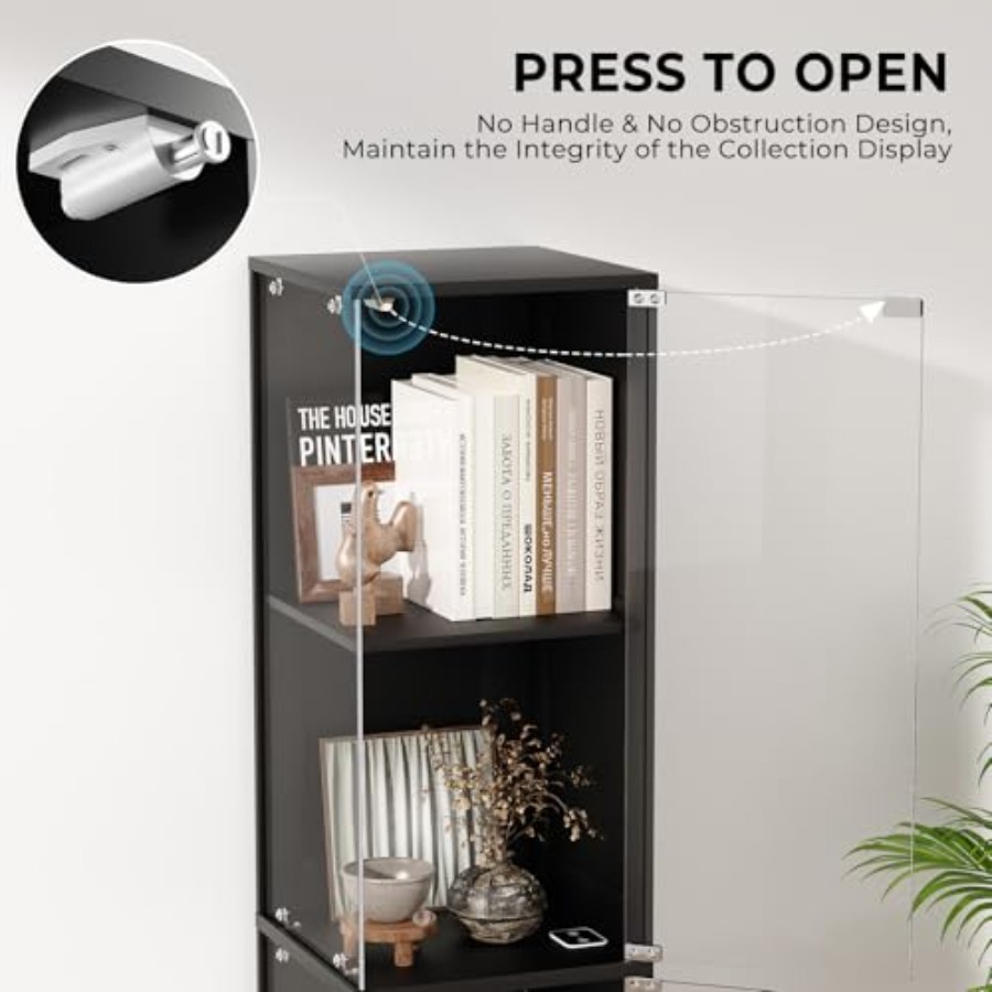 Corner display cabinet with gl - Collectible & Vintage Dolls For Halloween recension och pris