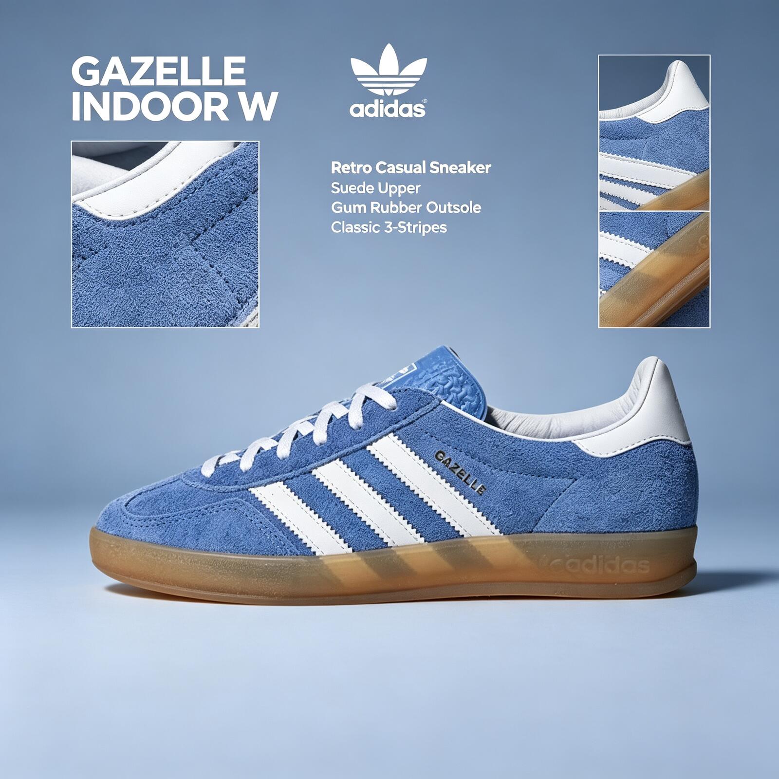 Adidas GAZELLE  INDOOR W Origi - Adidas Shoes Gazelle recension och pris