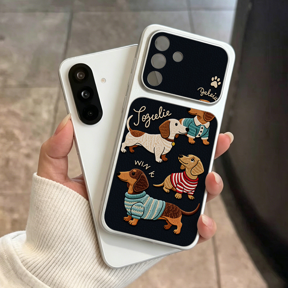Cartoon Puppy Leather Phone Ca - Camera Leather Case recension och pris