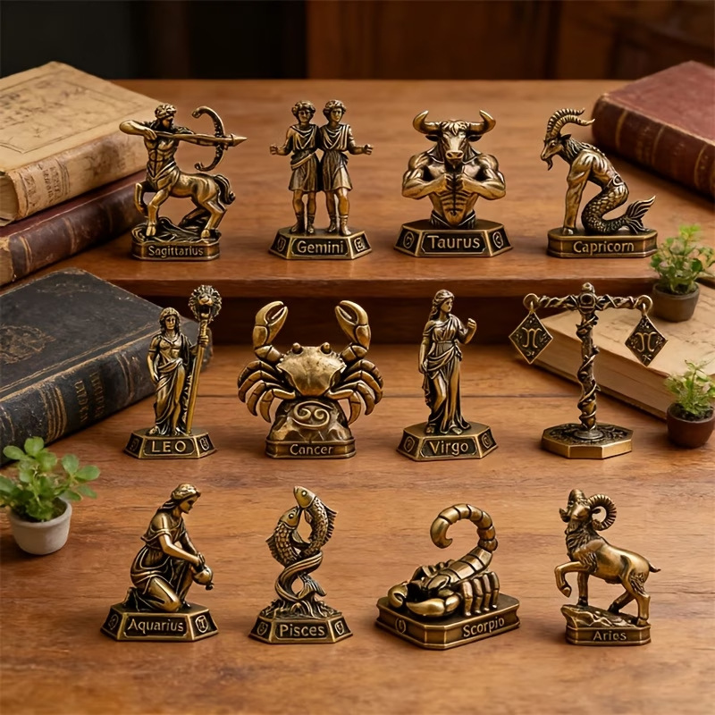 Handmade Brass Zodiac Ornament - Vintage Collectible Figures recension och pris
